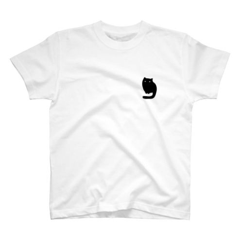 黒猫 Regular Fit T-Shirt