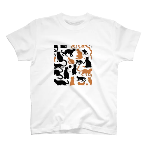 ねこねこねこ Regular Fit T-Shirt