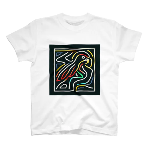 ナスカの地上絵「オウム」インスパイア01 Regular Fit T-Shirt