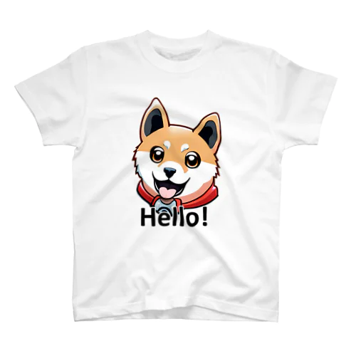 Hello!な柴犬 スタンダードTシャツ