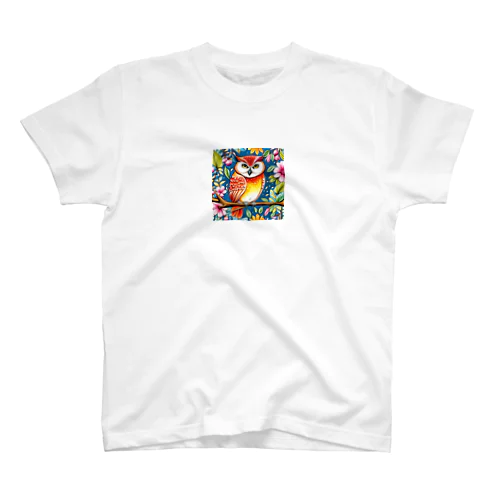 時代劇に出てきそうなフクロウくん Regular Fit T-Shirt