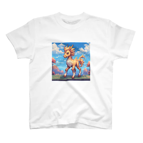 ドット絵の麒麟（キリン） スタンダードTシャツ