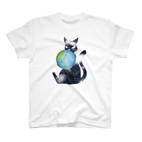 地球侵略を目論む猫 スタンダードTシャツ