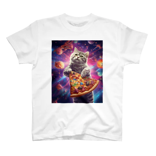 宇宙ネコピザ スタンダードTシャツ