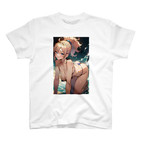 セクシー金髪美女 スタンダードTシャツ