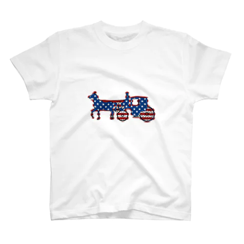 馬車　Flag of the United States Regular Fit T-Shirt