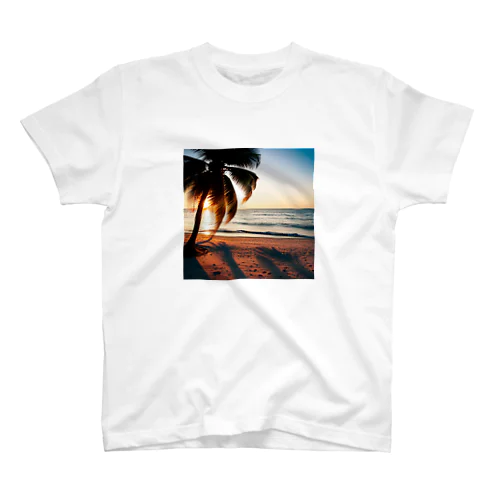 夕陽の奇跡、砂浜でグッズ スタンダードTシャツ