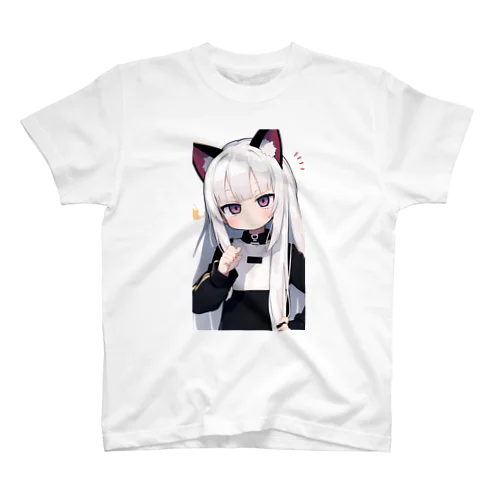 キュート＆ワイルドな髪の女の子 スタンダードTシャツ