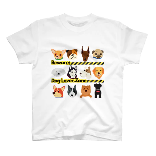 Beware: Dog Lover Zone Regular Fit T-Shirt
