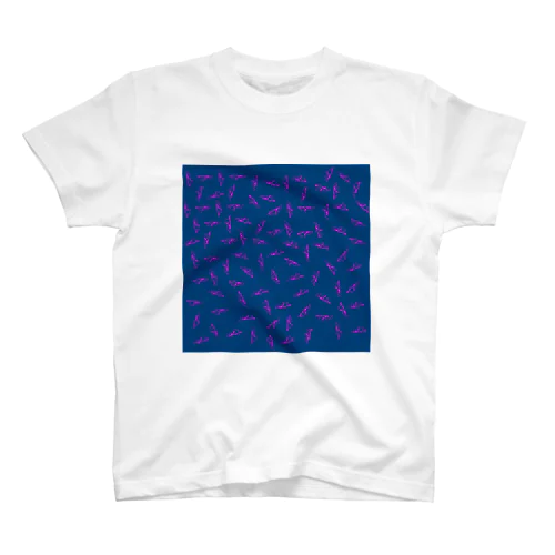 RyoKonishi パターンコレクション BLUE/PINK スタンダードTシャツ