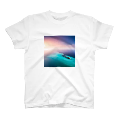 グラデーション空、海の詩グッズ スタンダードTシャツ