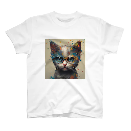 愛らしい子猫アート スタンダードTシャツ