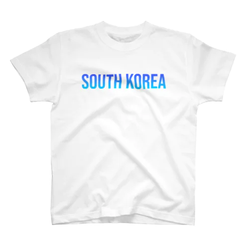 大韓民国 ロゴブルー スタンダードTシャツ