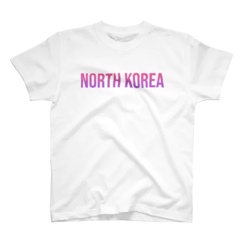 北朝鮮 ロゴピンク スタンダードTシャツ