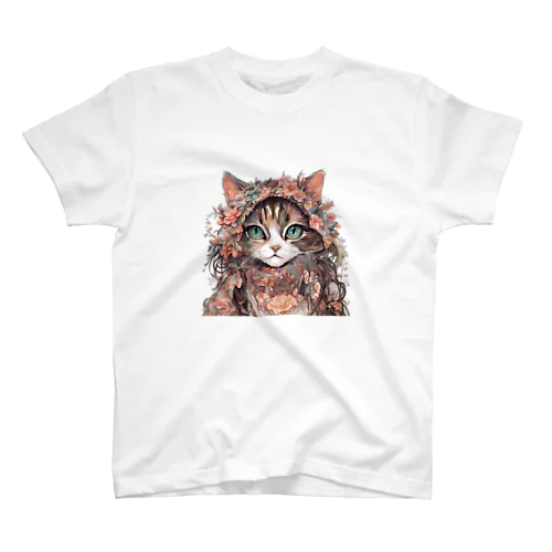 美人な猫 Regular Fit T-Shirt