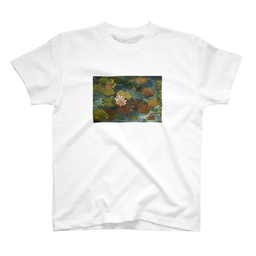 2020年5月岡田美術館前 雨後の蓮の花 Regular Fit T-Shirt