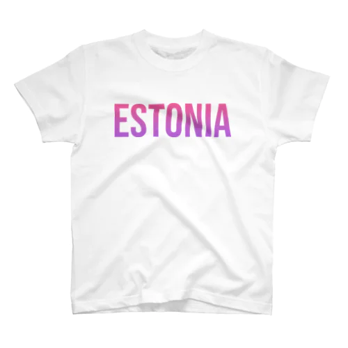 エストニア ロゴピンク スタンダードTシャツ