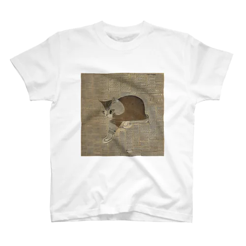 古文書　猫 Regular Fit T-Shirt