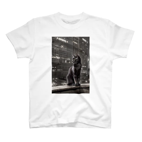 猫と摩天楼 Regular Fit T-Shirt
