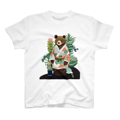 多肉とクマ Regular Fit T-Shirt
