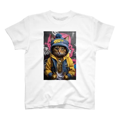 HIPHOP CAT Regular Fit T-Shirt