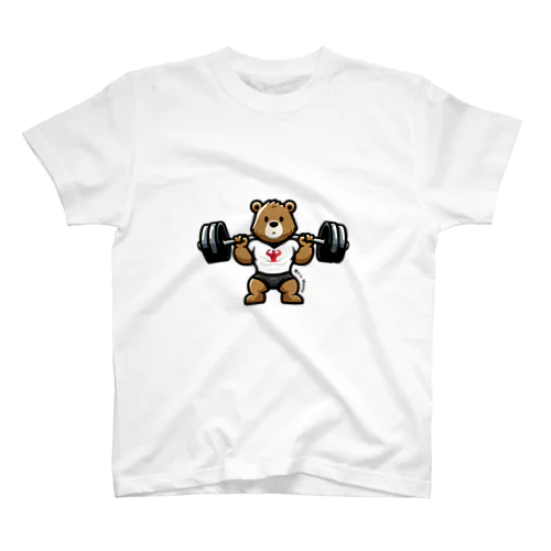 脚トレから逃げない筋トレMemoクマさんTシャツ Regular Fit T-Shirt