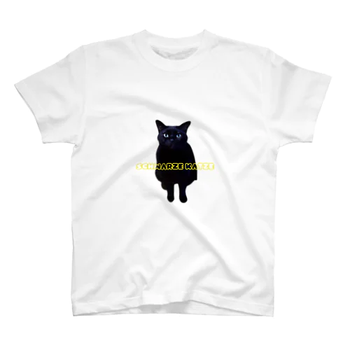 Schwarze Katze(黒猫) Regular Fit T-Shirt