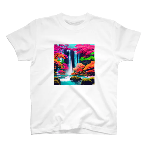 色彩滝 Regular Fit T-Shirt