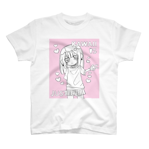 KAWAII女の子（桃色） Regular Fit T-Shirt