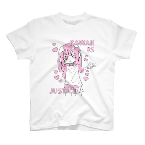 KAWAII女の子（桃色） スタンダードTシャツ