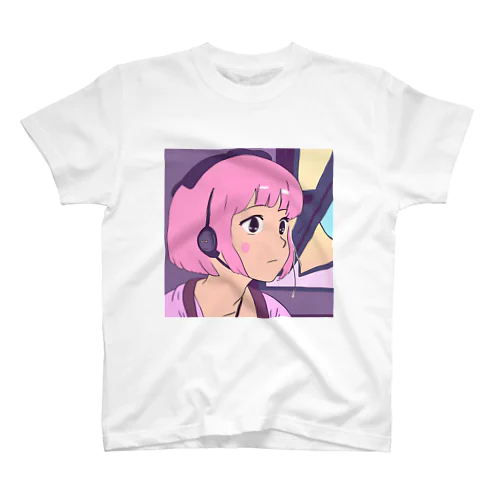 ピンク髪の少女 スタンダードTシャツ