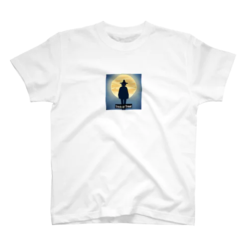 満月と男（ハロウィン用） Regular Fit T-Shirt