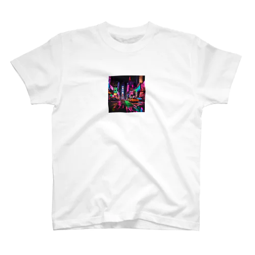 ネオン 夜景 スタンダードTシャツ