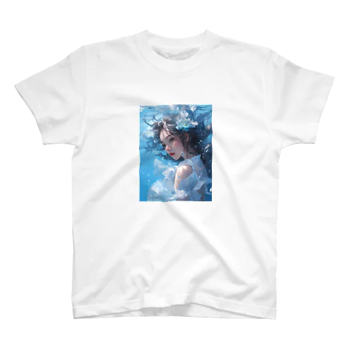 AI「水中美女」 Regular Fit T-Shirt