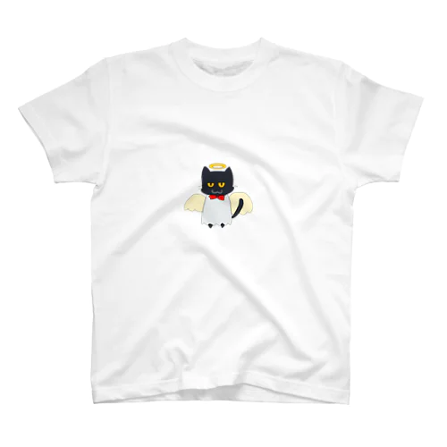 天使黒猫 Regular Fit T-Shirt