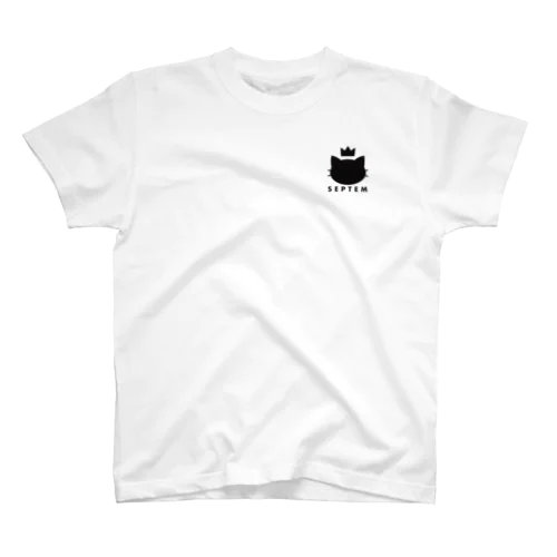 SEPTEM(黒) Regular Fit T-Shirt