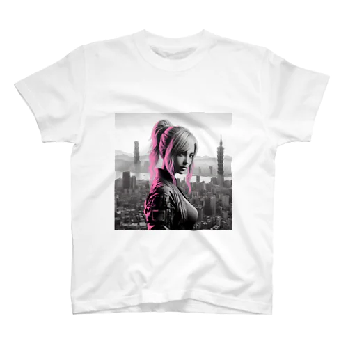 Cyberpunk_001　Taiwan girl Regular Fit T-Shirt