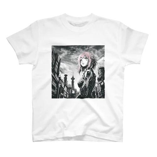 Cyberpunk_002 Osaka girl スタンダードTシャツ