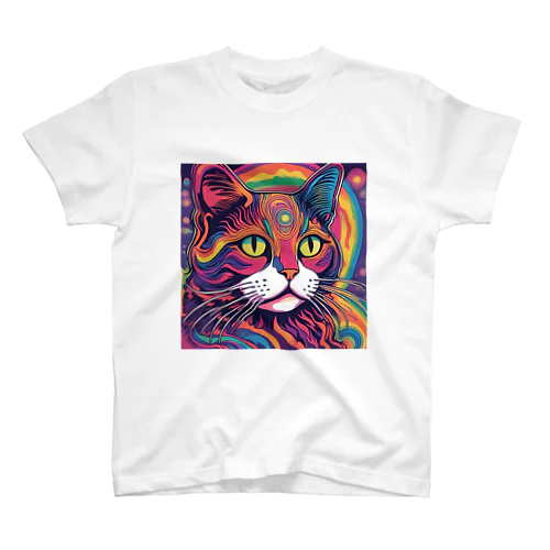 サイケデリックねこ Regular Fit T-Shirt