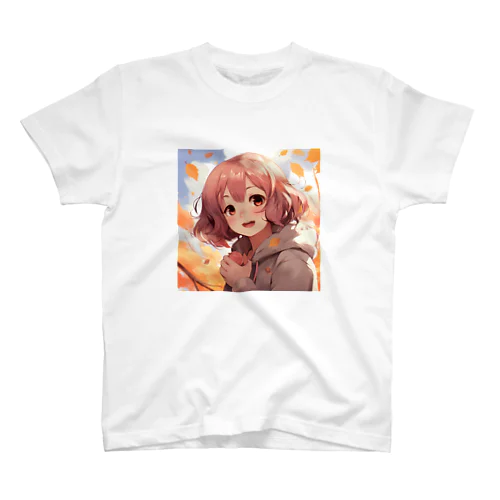 紅葉の中で輝く彼女 スタンダードTシャツ