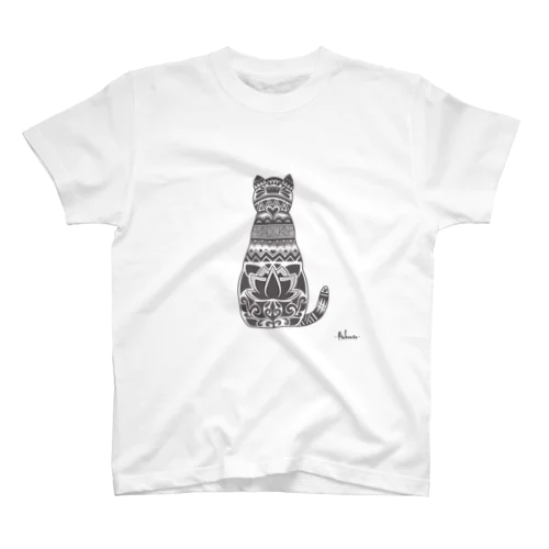 どデカ猫と蓮 スタンダードTシャツ