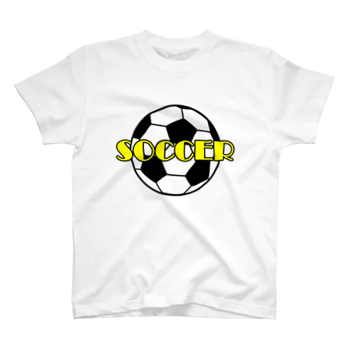 サッカーボール(イエロー) スタンダードTシャツ