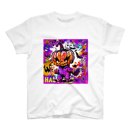 ハロウィンカボチャグラフィティ Regular Fit T-Shirt