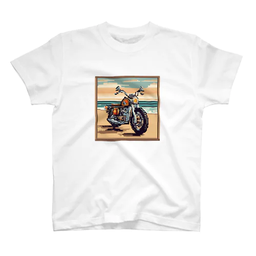 レトロバイクドット　海岸編　№.１ スタンダードTシャツ