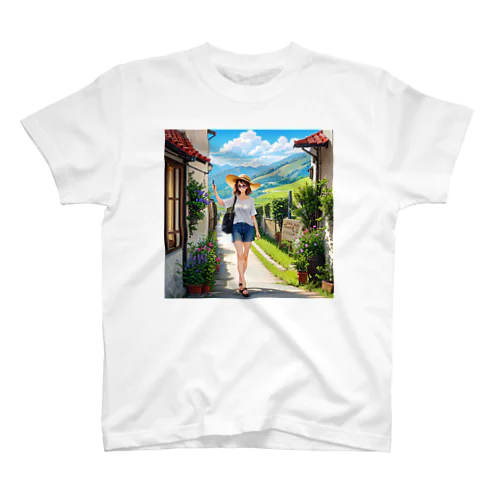 旅する女性 Regular Fit T-Shirt