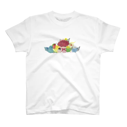 いつもありがとうインコたち Regular Fit T-Shirt