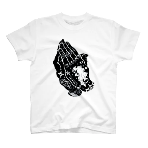 『PRAYING BLACK HANDS』 スタンダードTシャツ