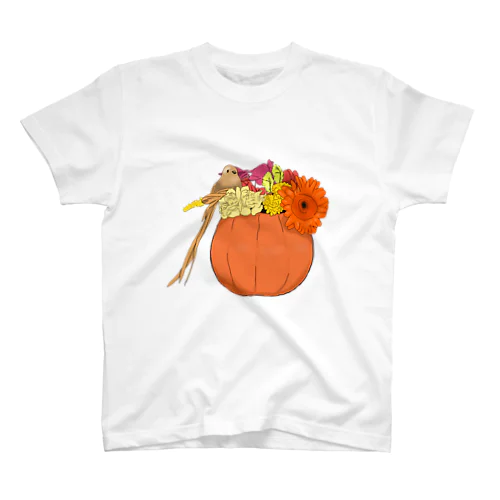 秋のかぼちゃの飾り Regular Fit T-Shirt