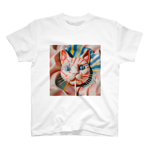 猫のカラフルロリポップ スタンダードTシャツ