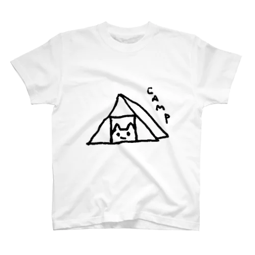 ぴよこねこ -Camp- Regular Fit T-Shirt